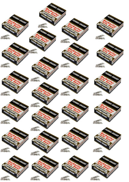 2500 (25 pcs) PERMA SHARP SINGLE EDGE RAZOR BLADES (Each one price 4.99)- Next Day Free Delivery