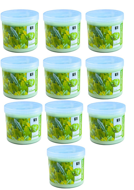  Walee Professional Tea Tree Wax Pot Tub Jar Depilatory Face Leg Body Waxing Strip Beauty (500g) (one size, 5000, gram) 10PC (Each one price 5.30) - Next Day Free Delivery