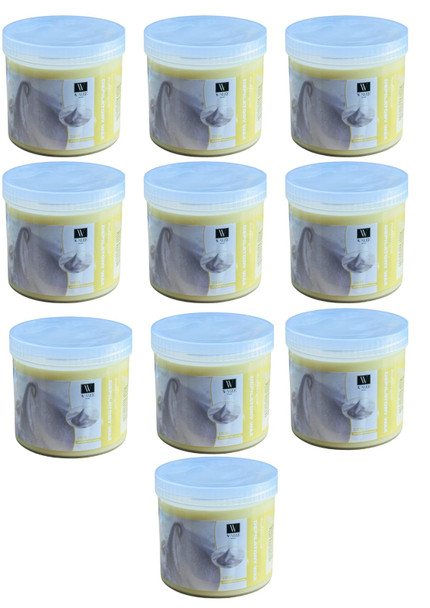 Walee Professional Cream Wax Pot Tub Jar Depilatory Face Leg Body Waxing Strip Beauty (500g) (one size, 5000, gram) 10PC (Each one price 5.30)- Next Day Free Delivery