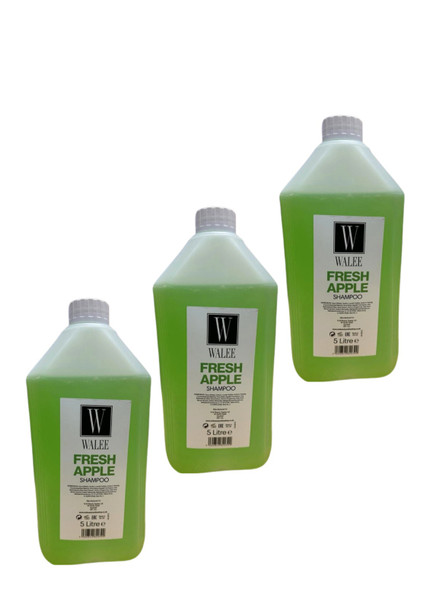 Walee Professional Fresh Apple Shampoo (5 litre) (3, 15000, millilitre) 3PC (Each one price 9.99)