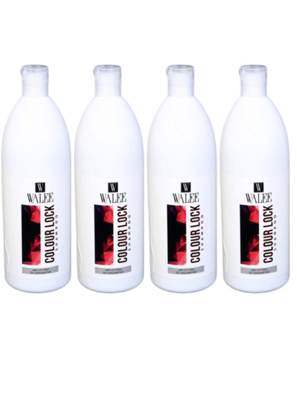 Walee Colour Lock Shampoo with UV Filter for Coloured Hair 1000ml (4, 4000, millilitre) 4PCS SET (Each one price 5.74)- Next Day Free Delivery