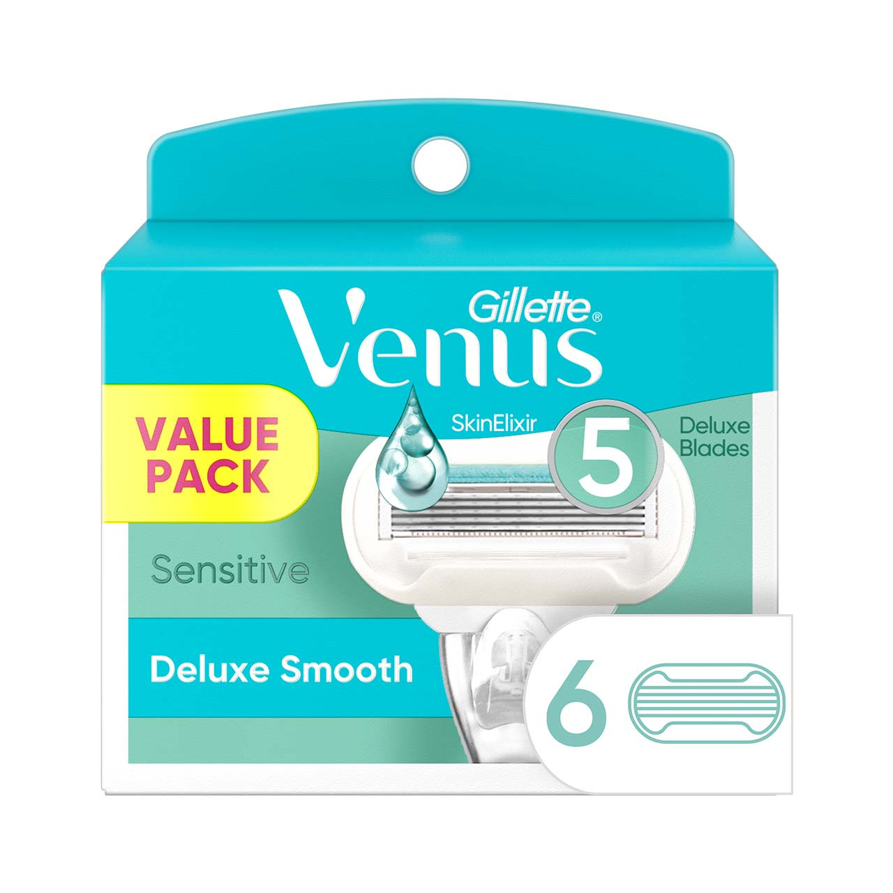 Venus Extra Smooth Sensitive Women's Razor Blade Refills Venus