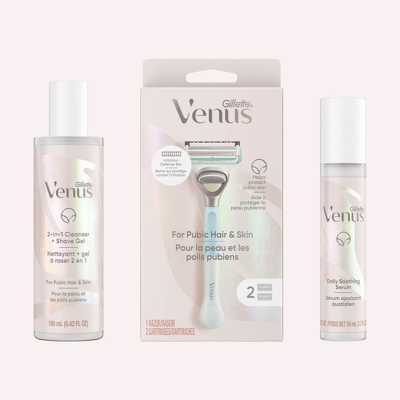 Venus Pubic Hair and Skin Razor Starter Kit Venus
