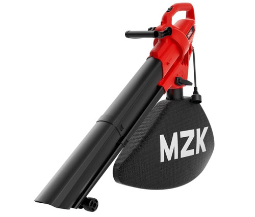 MZK 3-in-1 Electric Leaf Blower Vacuum Mulcher, Corded, Red