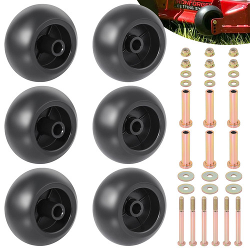 CheeMuii 6Pack Lawn Mower Deck Wheels Kit for 022-5234-98 103-4051 103-7263
