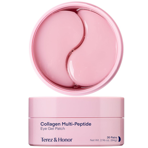 TEREZ & HONOR Peptide & Collagen Hydrogel Under Eye Patches, 60 Count