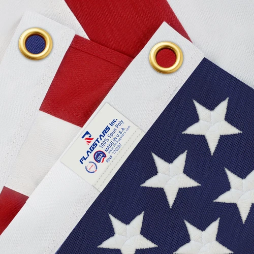 American Flags for Outside 3x5 Made in USA, 3x5 American Flag Outdoor Heavy Duty,US Flags 3x5ft Outdoor High Wind,with Durable Embroidered Stars Sewn Stripes Brass Grommets
