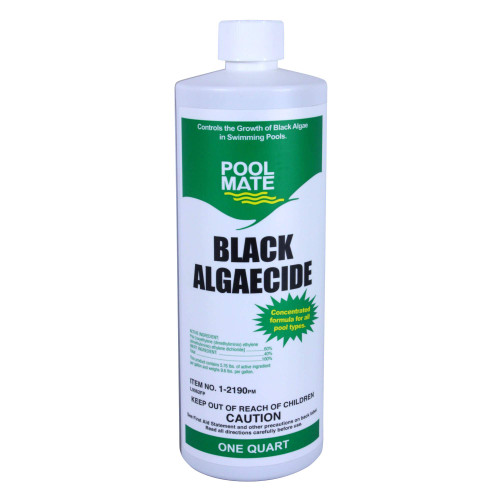 Pool Mate 1-Quart Premium Black Algaecide for Pool, Made in USA