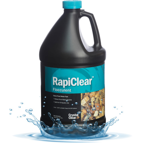 CrystalClear RapiClear Liquid Pond Flocculant, 1 Gallon