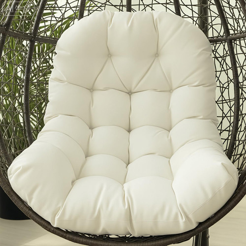 STAYDEN Egg Chair Cushion Replacement Outdoor Hanging Chair Cushion for Patio Furiture Hammock Swing Cushion 47x35x6 Inches (White)