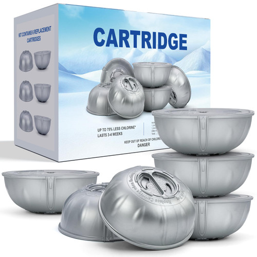 atthaissem 6 Pack Replacement Cartridges for Frog Ease Floating System