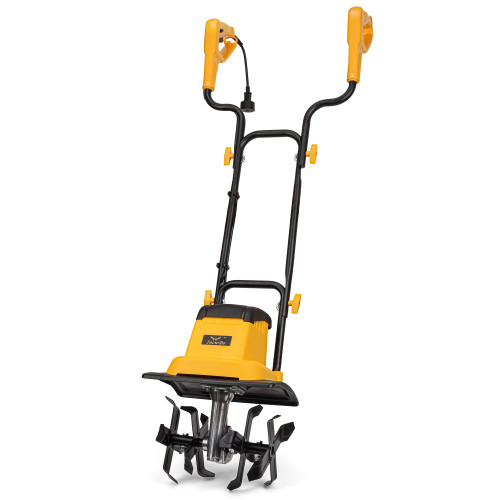 IncwBo 12'' 8.5 AMP Small Electric Corded Garden Tiller for Gardening