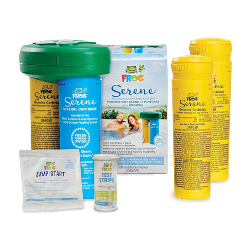 FROG Serene Floating Sanitizing System for Hot Tubs, 3 Month Bundle