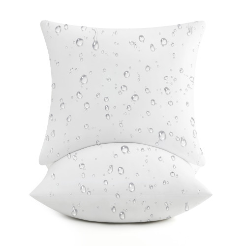 puredown® 20x20 Outdoor Pillow Inserts, Down Alternative Filling, Set of 2