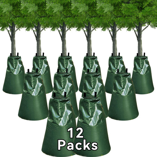 12Pcs 20 Gallon Tree Watering Bag, Slow Release Drip Irrigation Bags