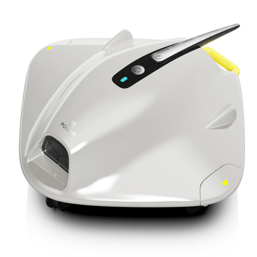 PoolMr Cordless Robot Pool Vacuum for Above Ground Pool,Grayish White
