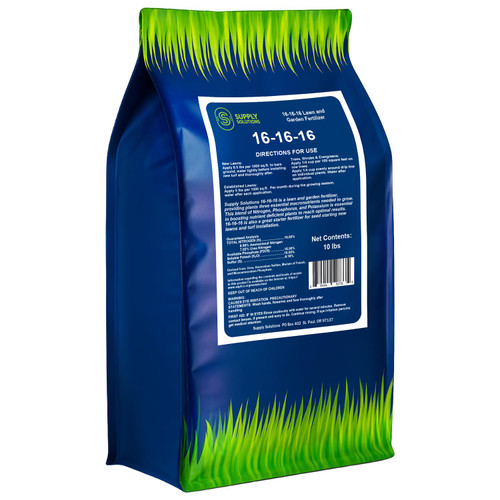Supply Solutions 16-16-16 Complete Lawn & Garden All Purpose Granular Fertilizer - The Ultimate Plant Food for Lush Greenery & Vibrant Blooms - for All Plants, Vegetables, Fruits, and Berries - 10lbs