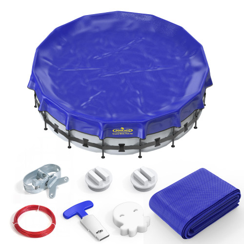 POOLACC Pool Cover for Above Ground Pools, 18 ft Round