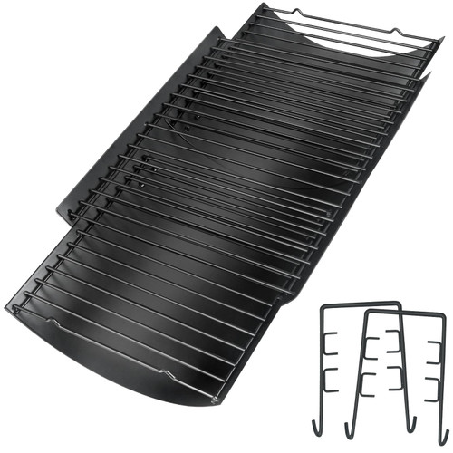Adjustable Ash Pan for Chargriller Charbroil Grill Charcoal Tray Metal Ash Drip Trays Catcher 23.62" to 35.43" 1224 1324 2121 Fire Grate for Oklahoma Joe Royal Gourmet Replacement Parts