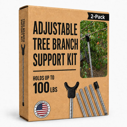 Tree Branch Support Pole & Crutch – Protect Limbs from Breaking (2-Pack)