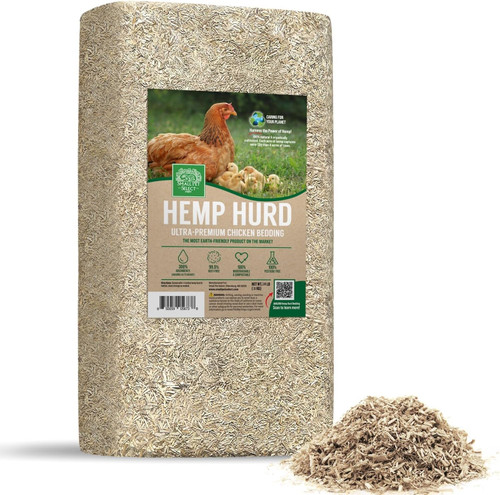 Small Pet Select Hemp HURD Chicken Coop Bedding, Odor Control, 18 lb