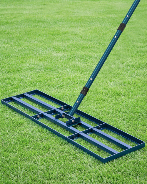 45 Inch Lawn Leveling Rake with 78'' Adjustable Handle for Backyard/Garden