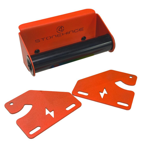 Stone Hinge® – The Original Hinge & Handle Kit for Blackstone Griddles (28”, 36”, & 44”) | Converts Hard Cover into Hinged Lid | 5-Minute Install | Heavy-Duty Powder-Coated Steel | Patent Pending