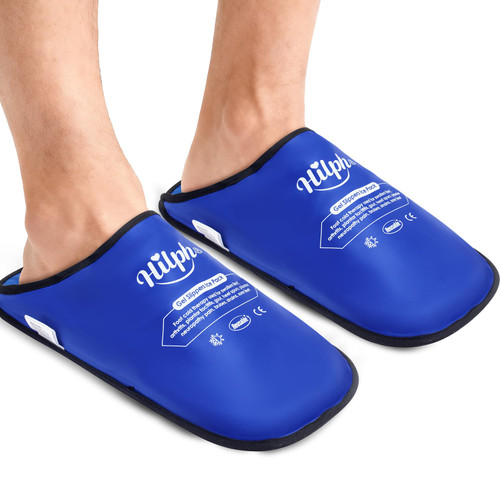 Hilph XL Foot Ice Pack Slippers, 1 Pair Ice Pack for Feet Toes Injuries