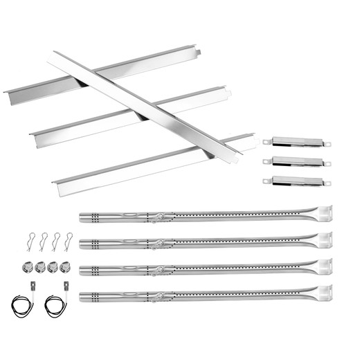 463365021 463366022 Grill Replacement Parts for Charbroil Performance 4 Burner 463365021 463354021 463352521 463351021, 5 Burner 463448021, G325-0002-W1 Heat Plate, G327-2100-W1 Burner, Crossover Tube