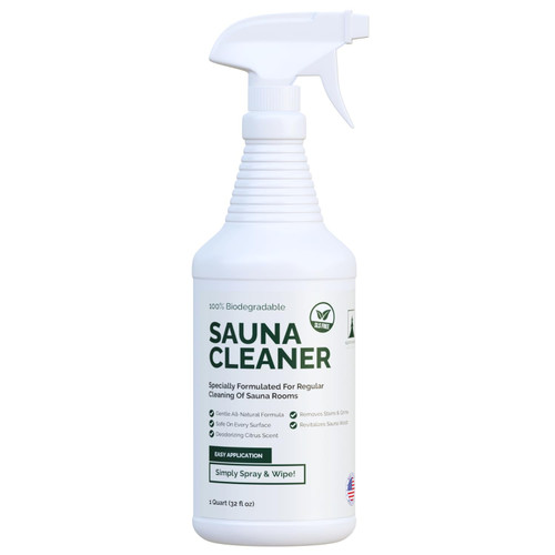 Northwood Sauna - Sauna Cleaner - Natural Wood Cleaner & Deodorizer - Ready-To-Use Spray - 1 Quart (32 Fl Oz)