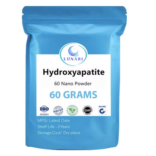 100% Pure Nano Hydroxyapatite Tooth Powder – Enamel Remineralization Support, Fluoride-Free Toothpaste Additive for Sensitivity & Cavity Defense, Pure HAp Powder 60 Grams Clinical/Food Grade.