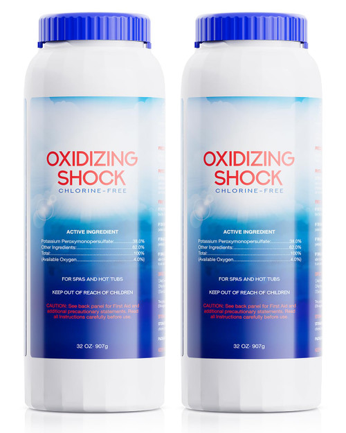 POOLHOUR 32 Oz Chlorine-Free Hot Tub Shock, Oxidizing Shock for Spa, 2 Pack