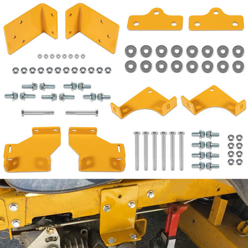Upgraded 125255 Hydro Transmission Brackets Kit for Hustler Raptor Zero Turn Mower 552564 552565 552566 552567, Thicker Brackets Replacement Service Kit for Hustler Raptor SD SDX 42" 48" 54" & 60"