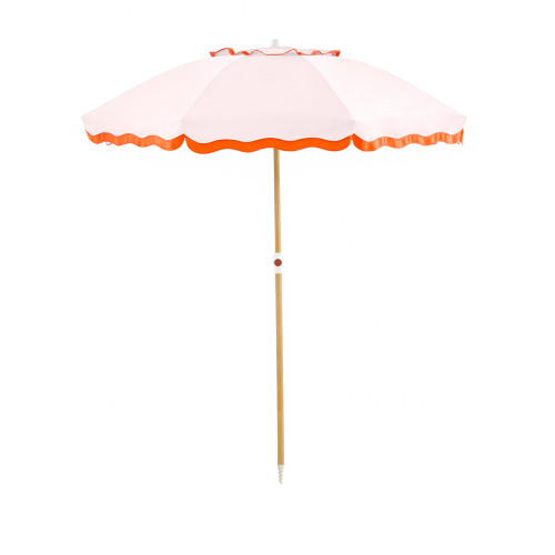 DEER LAND 6FT Patio Beach Umbrella, UPF 50+ Sun Shade, Adjustable Tilt