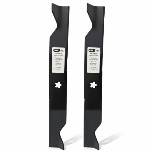 QWD 532405380 Mower Blades 2 Pack for Husqvarna 46 Inch Deck, 5-Point Star High Lift Blades Replacement for 405380 532403107, Fits YTH22V46 Z246 YTH20K46 YTH21K46 YTH22K46 YTA22V46 Craftsman