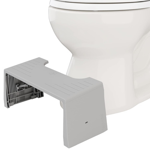 Squatty Potty Porta-Squatty Folding Travel Bathroom Toilet Stool – 7" Gray