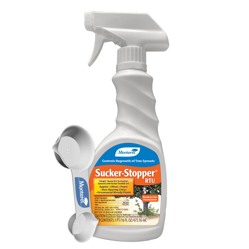 Monterey Sucker Stopper Spray RTU, 16 oz with Garden Spoon