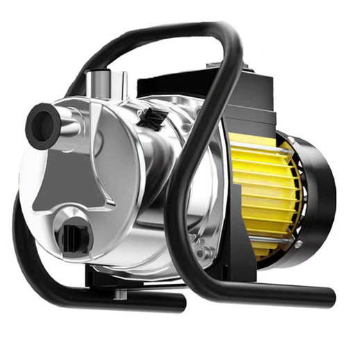 SHANGDA Water Transfer Pump 110V Shallow Well Pump 1.6HP Electric Portable Garden Pressure Booster Pumps for Sprinkler Irrigation Lawn with Adapters, Light Yellow