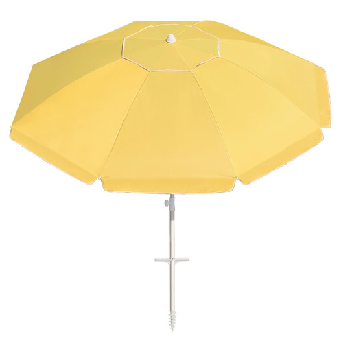 Northroad 8 Feet Large Beach Umbrella with Sand Anchor Heavy Duty High Wind Portable Outdoor Umbrellas w/Carry Bag,Removable Hook,UV 50+ Protection Air Vent Tilt for Patio Garden Pool