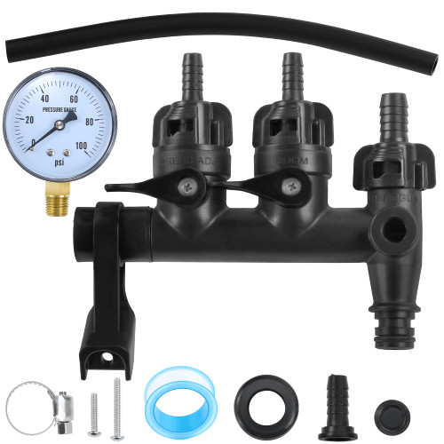 SFAED Sprayer Manifold Kit(Replace for 7771967), Compatible with Fimco Current and Previous Sprayers, Leak-Proof with Quick Connect and Integrated Shut-Off Valves (9.8")