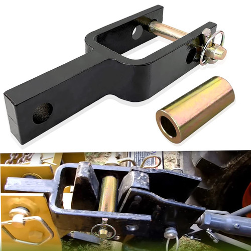 C CLINK Versatile Quick Hitch Adapter with Adapter Sleeve Used to Adjust Top Link Bracket Movements Fit for Category 1 Quick Hitch Made of Integral Casting