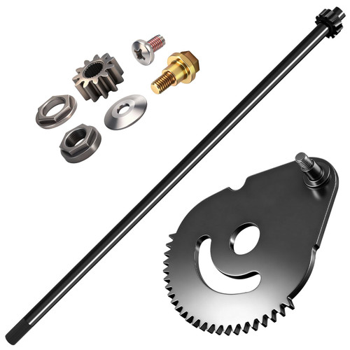 LIZEWEI 738-0919 Steering Shaft with Bushing & 617-04094 Steering Gear Kit for MTD/Troy-Bilt/Craftsman Lawn Mower - Contain 948-0389 731-1309 941-0656A 741-0656A 738-0919A 738-0919B