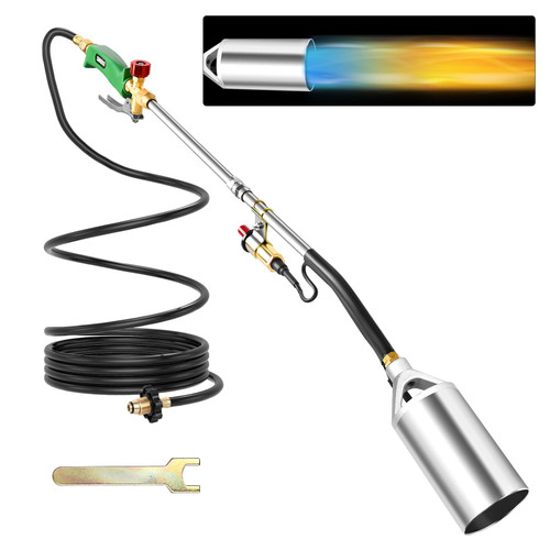 Sondiko Propane Torch Weed Burner,Heavy Duty Blow Torch,Weed Torches for Outside with 11.5FT Hose(Propane Tank Not Included)