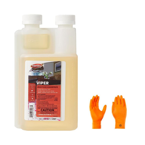Martin's Viper Insecticide: Your Ultimate Pest Weapon 16oz | Premium USA Supply Gloves for Safe Eradication | USA Supply Pest ID Card