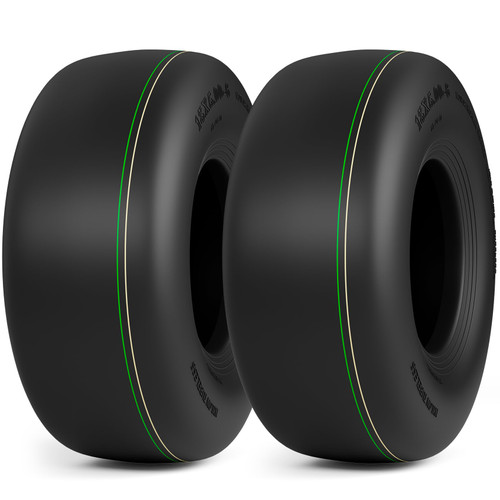RONPOW 13x5.00-6 Tubeless Lawn Mower Tire, 13x5x6 Zero Turn Turf Tires, 4 Ply Rubber Smooth 13-5.00-6 Garden Tractor Tire for Residential and Commercial, 2Pack Tubeless, Load 450LBs