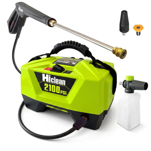 Hiclean Electric Pressure Washer 2100 PSI, Green