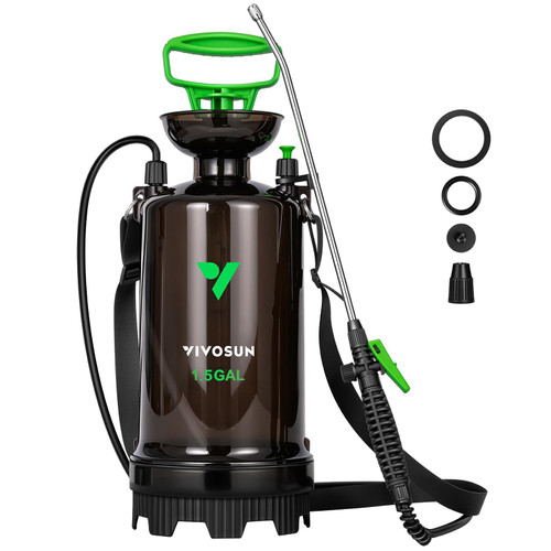 VIVOSUN Pump Sprayer 1.5 Gallon, Leak-Resistant Spray Bottle