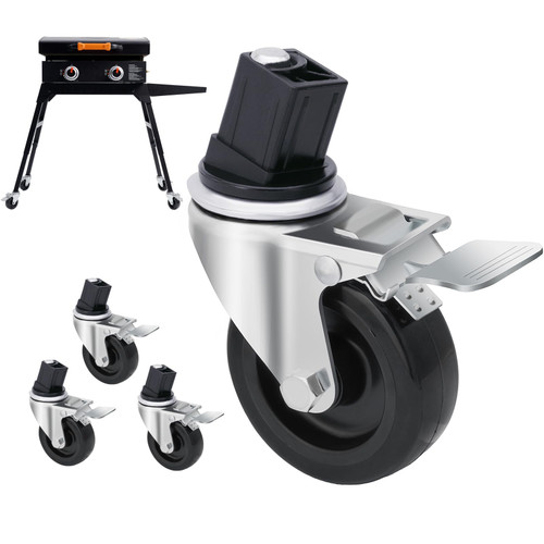 Wheels for Blackstone Griddle 22'' 17'' Tabletop Grill Stand, Casters Only