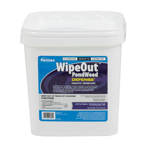 Airmax Wipeout Pond Weed Defense Herbicide & Aquatic Weed Control, 4 Ounce
