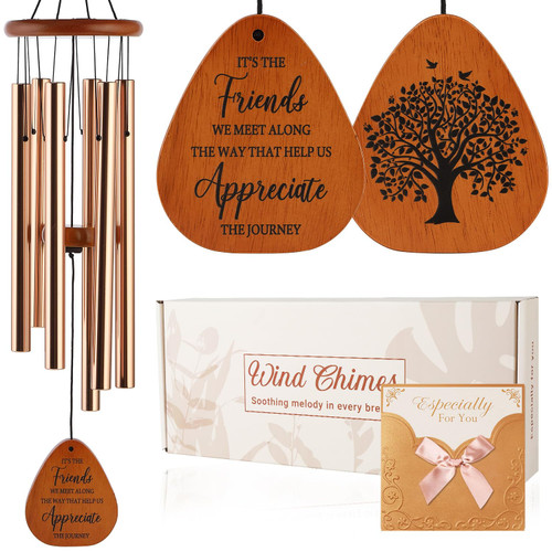 Gifts for Best Friend Women Men, 32" Wind Chimes Friendship Gifts for Women